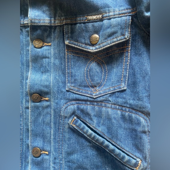 Vintage western style denim jacket - Picture 5 of 9